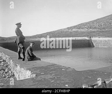 Didascalia originale: Jerusalem Waterworks - posizione: Gerusalemme ca. 1898-1946 Foto Stock