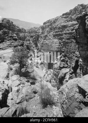 Titolo originale: Petra - Località: Petra Jordan ca. 1898-1946 Foto Stock