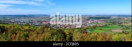 Bella vista su Weißenburg in mezzo Franconia Foto Stock