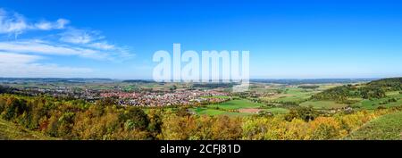 Bella vista su Weißenburg in mezzo Franconia Foto Stock