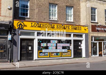 The Lockhouse Escape Games su Regent Stree, Cambridge, Cambridgeshire, Regno Unito. Foto Stock