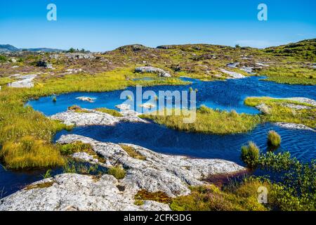 Da Øygarden, alcune isole sulla costa occidentale della Norvegia Foto Stock