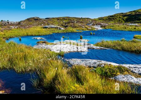 Da Øygarden, alcune isole sulla costa occidentale della Norvegia Foto Stock