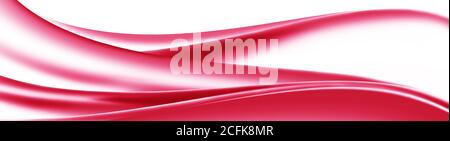 Curva astratta sfondo rosso ondulato Foto Stock