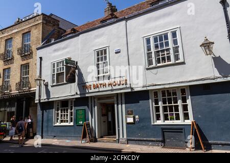 The Bath House public house, in bene't St, Cambridge, Cambridgeshire, Regno Unito. Foto Stock