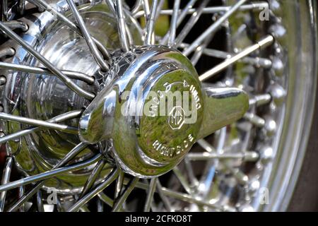 Classic MG MGB ad una mostra di auto classica Foto Stock