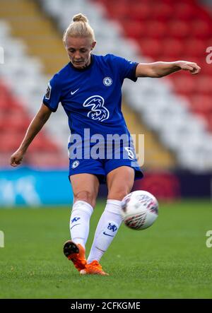 Leigh Sports Village, Lancashire, Regno Unito. 6 Settembre 2020. Women's English Super League, Manchester United Women versus Chelsea Women; Sophie ingle of Chelsea Women Credit: Action Plus Sports/Alamy Live News Foto Stock