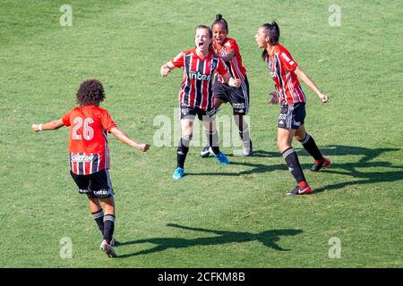 Barueri, Brasile. 06 settembre 2020. 0) durante Santose Sao Paulo's all'Art Arena Barueri. Credit: Richard Callis/FotoArena/Alamy Live News Foto Stock