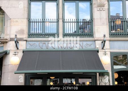 Cafe Norden a Stroget nel centro di Copenhagen Foto Stock