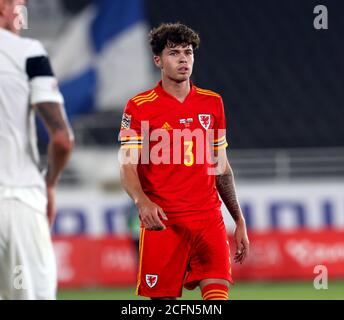 Stadio Olimpico di Helsinki, 2020/09/03. UEFA Lega delle Nazioni 2020. Campionato B, Gruppo 4. Finlandia / Galles. Neco Williams - Galles Foto Stock