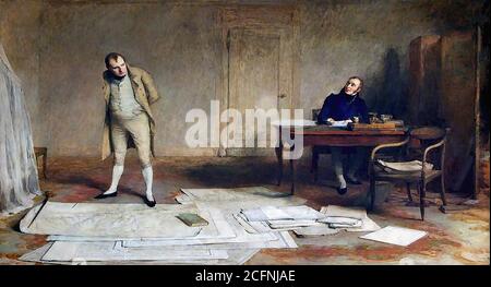 Orchardson, william quiller - St Helena, 1816 - Napoleone che dettava al Conte Las Cases il conto delle sue Campagne - 26515104110 01e7fd8b94 o Foto Stock