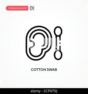 Icona del vettore del cotone. Illustrazione vettoriale semplice e moderna per siti Web o applicazioni mobili Illustrazione Vettoriale