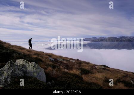 La bellezza delle montagne italiane, del Piemonte e delle Alpi Foto Stock