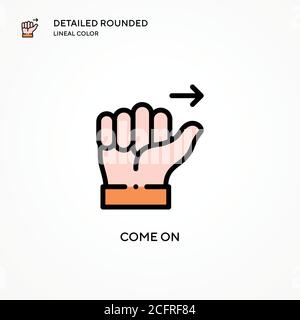 Icona attiva vettore. Concetti moderni di illustrazione vettoriale. Facile da modificare e personalizzare. Illustrazione Vettoriale