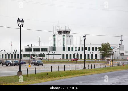 18 agosto 2020 - Sydney, Nuova Scozia, Canada: Fuori dall'aeroporto JA Douglas McCurdy di Cape Breton, Nuova Scozia Foto Stock