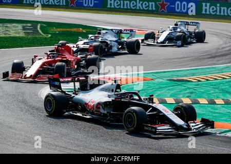08 GROSJEAN Romain (fra), Haas F1 Team VF-20 Ferrari, in azione durante la Formula 1 Gran Premio Heineken D'italia 2020, 2020 Gran Premio d'Italia, da se Foto Stock