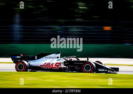 08 GROSJEAN Romain (fra), Haas F1 Team VF-20 Ferrari, in azione durante la Formula 1 Gran Premio Heineken D'italia 2020, 2020 Gran Premio d'Italia, da se Foto Stock