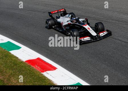 08 GROSJEAN Romain (fra), Haas F1 Team VF-20 Ferrari, in azione durante la Formula 1 Gran Premio Heineken D'italia 2020, 2020 Gran Premio d'Italia, da se Foto Stock