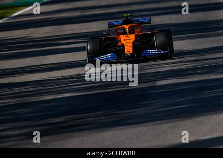 04 NORRIS Lando (gbr), McLaren Renault F1 MCL35, azione durante la Formula 1 Gran Premio Heineken D'italia 2020, 2020 Gran Premio d'Italia, da Septembo Foto Stock