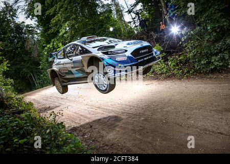 04 LAPPI Esapekka (fin), FERM Janne (fin), Ford Fiesta WRC, M-Sport Ford WRT, in azione durante il Rally 2020 Estonia, 4° round della FIA WRC Cham 2020 Foto Stock