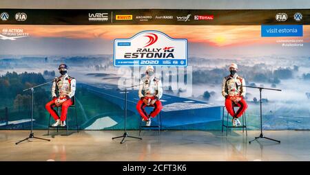 OGIER Sebastien (fra), Toyota Yaris WRC, Toyota Gazoo Racing WRT, ritratto ROVANPERA Kalle (fin), Toyota Yaris WRC, Toyota Gazoo Racing WRT, ritratto Foto Stock