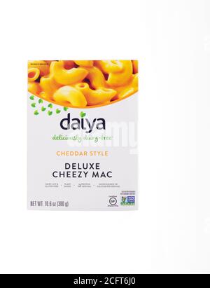 Daiya Vegan Deluxe Cheezy Mac box Foto Stock