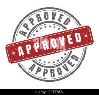 Il timbro di approvazione Illustrazione Vettoriale