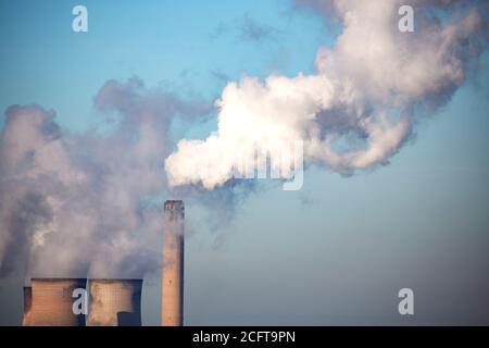 Centrale elettrica a carbone presso il Fiddlers Ferry Foto Stock