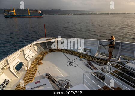 Fuoco e draghi crociera del vero Nord in Ambon, Isole Sunda, Indonesia Foto Stock