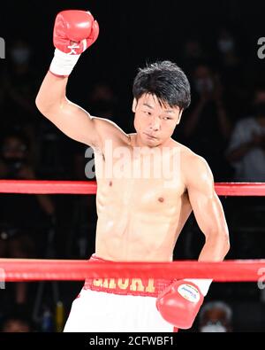 Tokyo, Giappone. 31 Agosto 2020. Shoki Sakai Boxing : 8R di peso di benvenuto alla faccia di Shinjuku a Tokyo, Giappone. Credit: Hiroaki Yamaguchi/AFLO/Alamy Live News Foto Stock