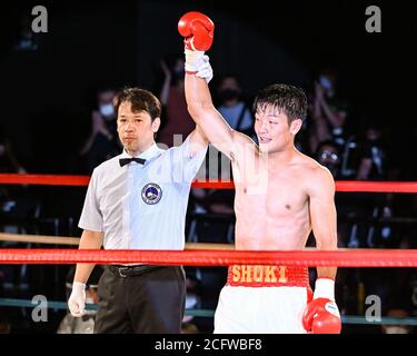 Tokyo, Giappone. 31 Agosto 2020. Shoki Sakai Boxing : 8R di peso di benvenuto alla faccia di Shinjuku a Tokyo, Giappone. Credit: Hiroaki Yamaguchi/AFLO/Alamy Live News Foto Stock