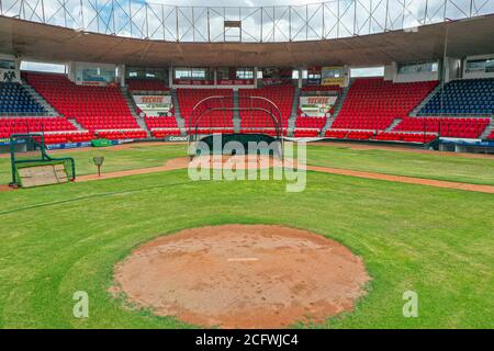 Stadio di baseball di navojoa Mayos. Vista aerea, fotografia aerea dello stadio di baseball dei Mayos della Mexican Pacific League. LMP. Panoramica dello stadio di baseball. Valle di Mayo. © (Foto di Luis Gutierrez / NortePhoto.com). Estadio de beisbol de los Mayos de Navojoa. Vista aérea, Fotografia aérea del estadio de beisbol de los Mayos de la Liga Mexicana del Pacifico. LMP . Panorámica de estadio de Beisbol. valle del Mayo. © ( Foto di Luis Gutierrez/NortePhoto.com). Foto Stock