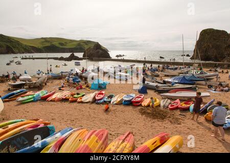 Speranza Cove, Kingsbridge, Devon, Inghilterra, Regno Unito. Foto Stock