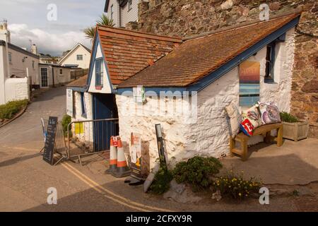 The Kiln Ice Cream Cafe, Hope Cove, Kingsbridge, Devon, Inghilterra, Regno Unito. Foto Stock