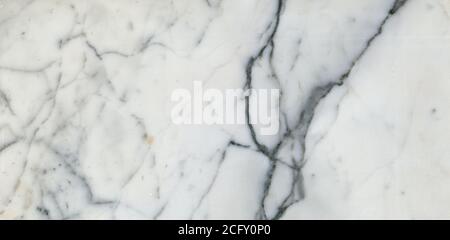 Sfondo in marmo bianco, marmo calcareo lucido Carrara, piastrelle Satvario, disegno in pietra color bianco catedra, lastra di stato Calacatta. Foto Stock