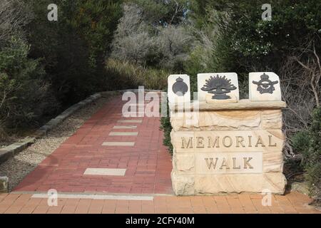 Australia’s Memorial Walk, North Head Sanctuary, Manly, Sydney, NSW, Australia Foto Stock