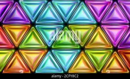 16 9 sfondo di coloratissimi motivi a mosaico di astrazione Foto Stock