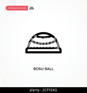 Icona vettore semplice BOSU-ball. Illustrazione vettoriale semplice e moderna per siti Web o applicazioni mobili Illustrazione Vettoriale