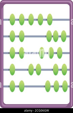 Icona Calcola abacus. Cartoon di Calculate abacus vettore icona per web design isolato su sfondo bianco Illustrazione Vettoriale