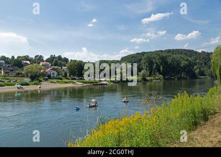 Riserva naturale Gola del Danubio, Weltenburg, bassa Baviera, Germania Foto Stock