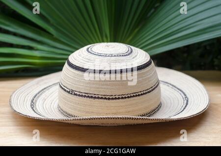 Cappello Panamaniano, un cappello tradizionale di Panama Foto Stock