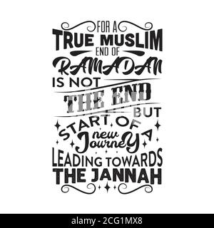 Citazione Ramadan buono per t-shirt. Per un vero musulmano e di ramadan. Illustrazione Vettoriale