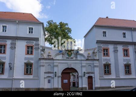 Bautzen, Sassonia / Germania - 7 settembre 2020: Vista sullo storico edificio del capitolo catehdrale a Bautzen Foto Stock