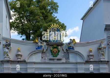 Bautzen, Sassonia / Germania - 7 settembre 2020: Vista della storica porta catehdrale a Bautzen Foto Stock