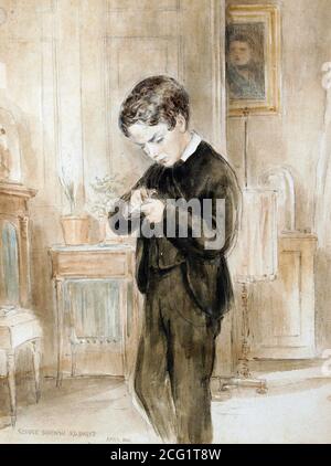 Kilburne George Goodwin - Eton Schoolboy - British School - 19 ° secolo Foto Stock