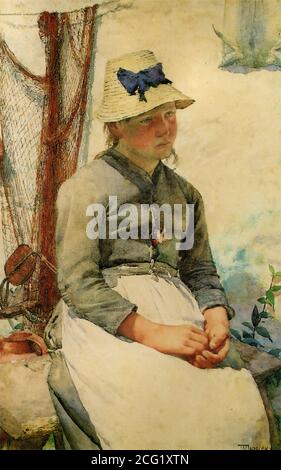 Langley Walter - Early Cares - British School - 19 Secolo Foto Stock