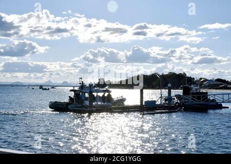 L'ACQUA VEDE L'AUSTRALIA. Passaggio della pietra pomicestone Foto Stock