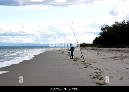 L'ACQUA VEDE L'AUSTRALIA. Passaggio della pietra pomicestone Foto Stock