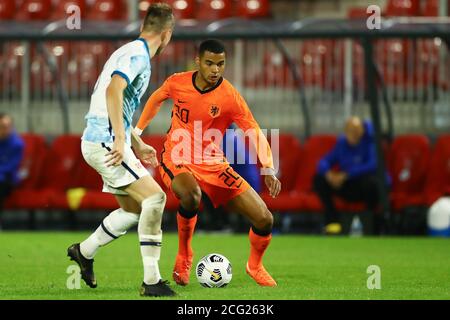 ALMERE, PAESI BASSI - 8 SETTEMBRE: Cody Gakpo dei Paesi Bassi durante la partita di qualificazione UEFA Euro Under 21 tra Paesi Bassi e Norvegia l'8 settembre 2020 ad Almere, Paesi Bassi. *** Local Caption *** Cody Gakpo Foto Stock