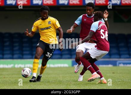 SOUTHEND, INGHILTERRA - SETTEMBRE 06: Miles Mitchell-Nelson di Southend Uniti in azione durante EFL Trophy Southern Group abetween Southend United e Wes Foto Stock